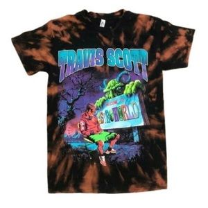 Travis Scott astroworld tiedye tshirt hiphop